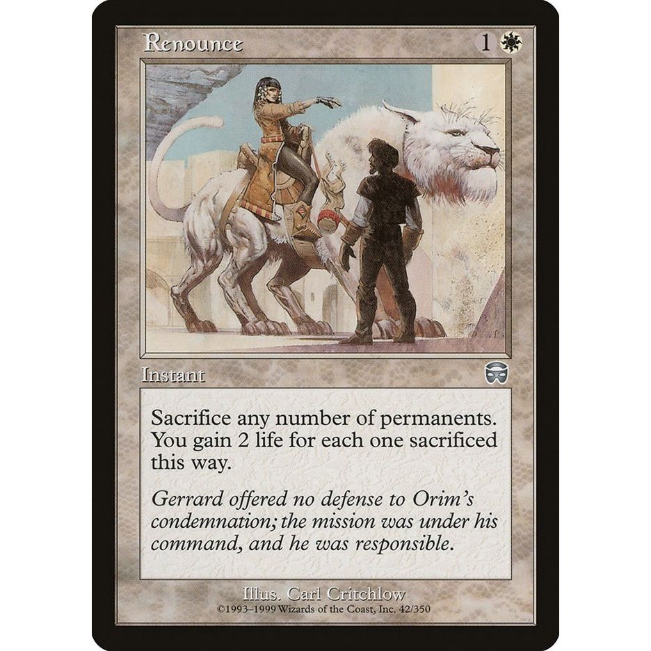 Image for Renounce (42) (MMQ) - Magic: The Gathering