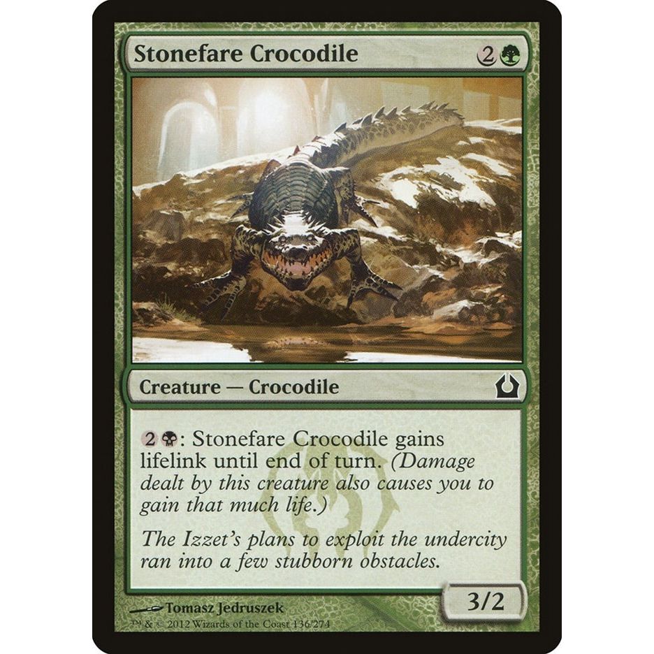 Image for Stonefare Crocodile (136) (RTR) - Magic: The Gathering