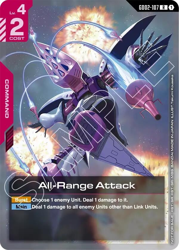 Image for All-Range Attack (Newtype Challenge 2025 Mission 3) (GD02-107) (GCG-PR) - Gundam Card Game