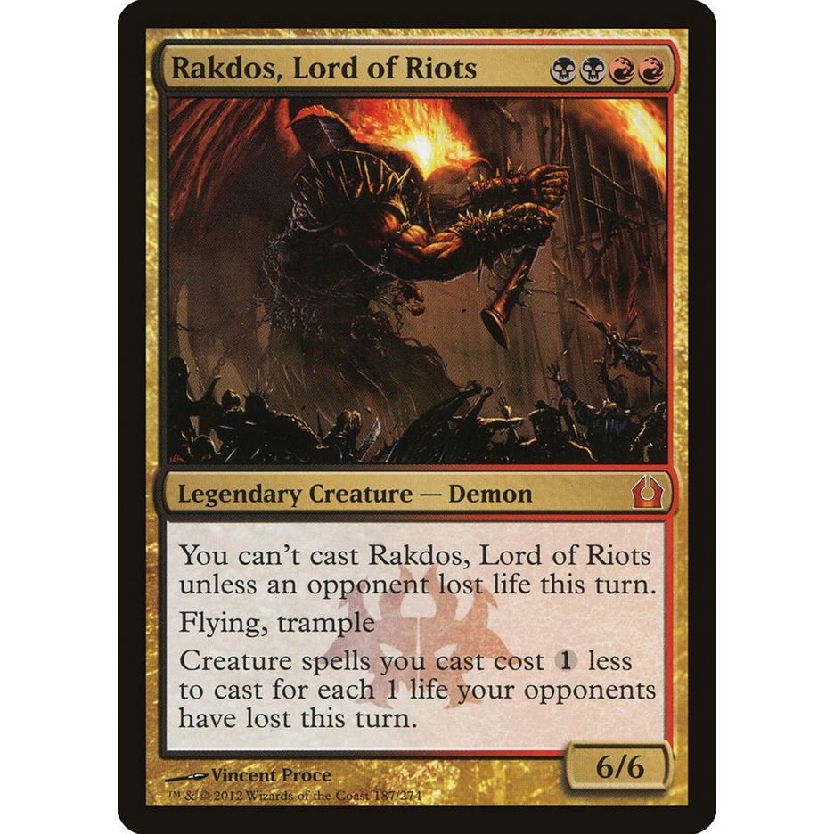 Image for Rakdos, Lord of Riots (187) (RTR) - Magic: The Gathering