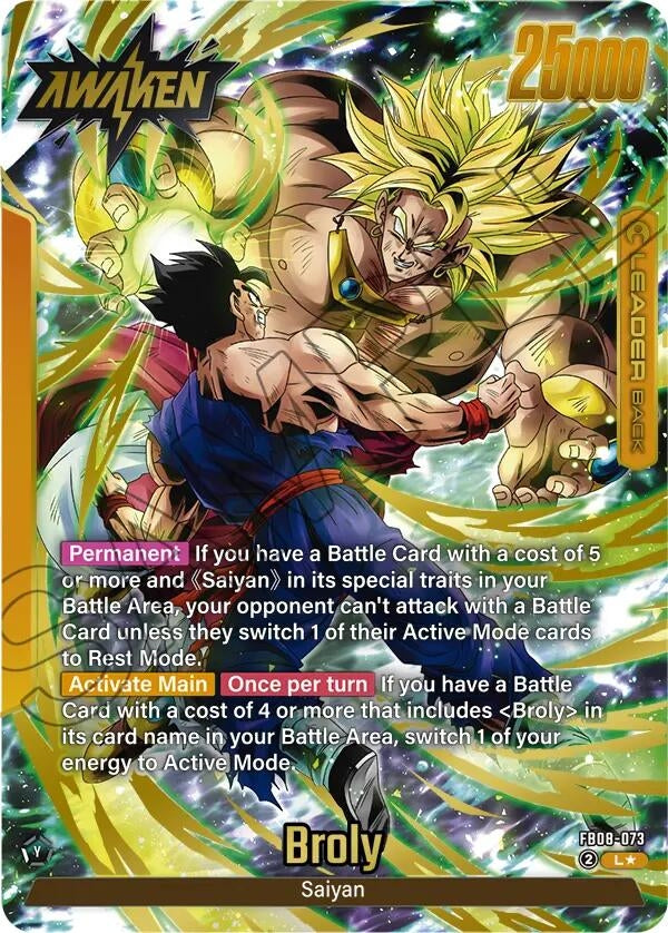 Image for Broly - FB08-073 (Alternate Art) (FB08-073) (FB08) - Dragon Ball Super: Fusion World
