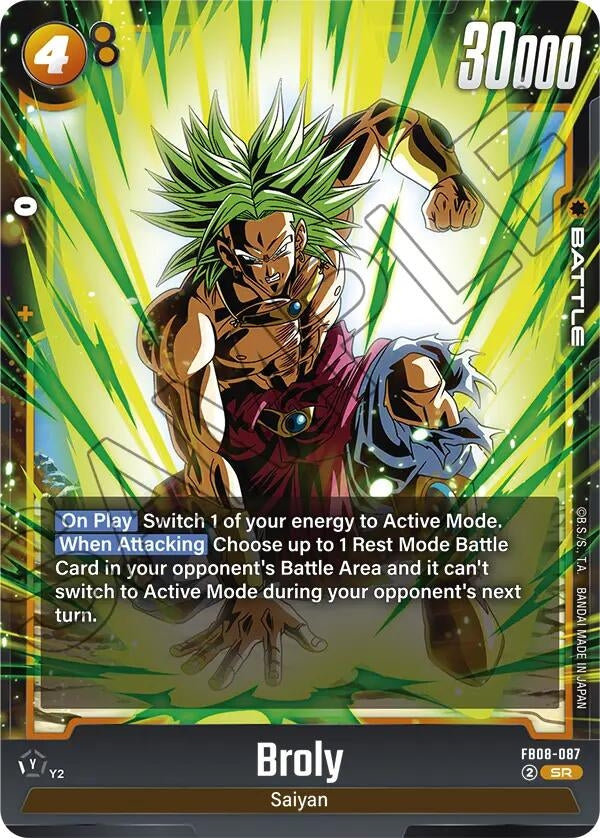 Image for Broly - FB08-087 (FB08-087) (FB08) - Dragon Ball Super: Fusion World