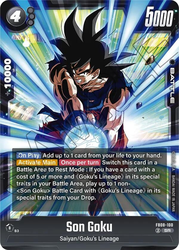 Image for Son Goku - FB08-100 (FB08-100) (FB08) - Dragon Ball Super: Fusion World