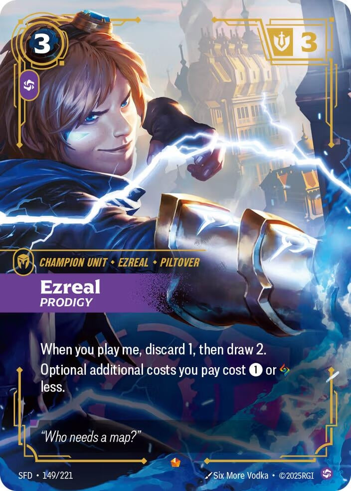 Image for Ezreal, Prodigy (149/221) (SFD) - Riftbound: League of Legends Trading Card Game
