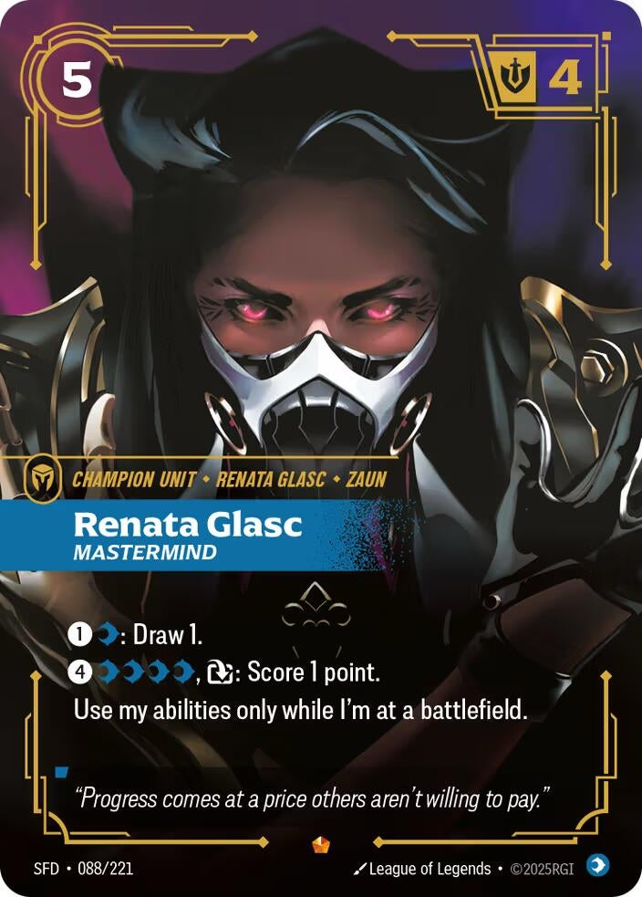 Image for Renata Glasc, Mastermind (088/221) (SFD) - Riftbound: League of Legends Trading Card Game