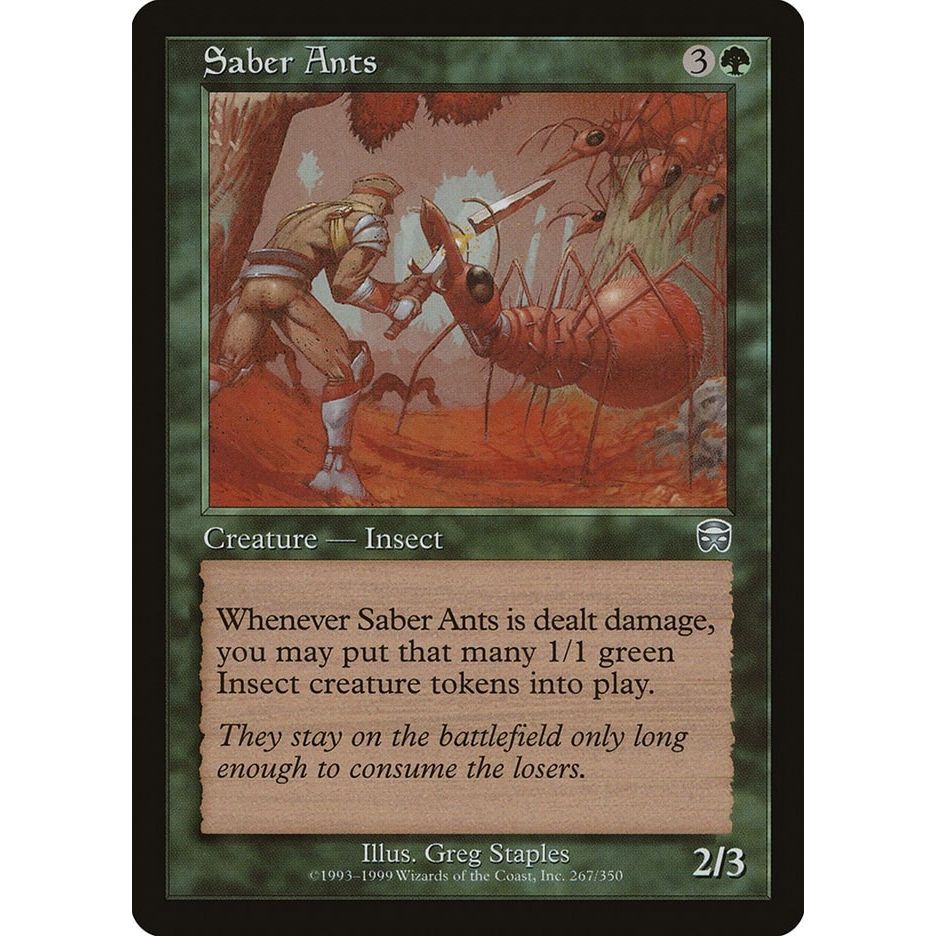 Image for Saber Ants (267) (MMQ) - Magic: The Gathering