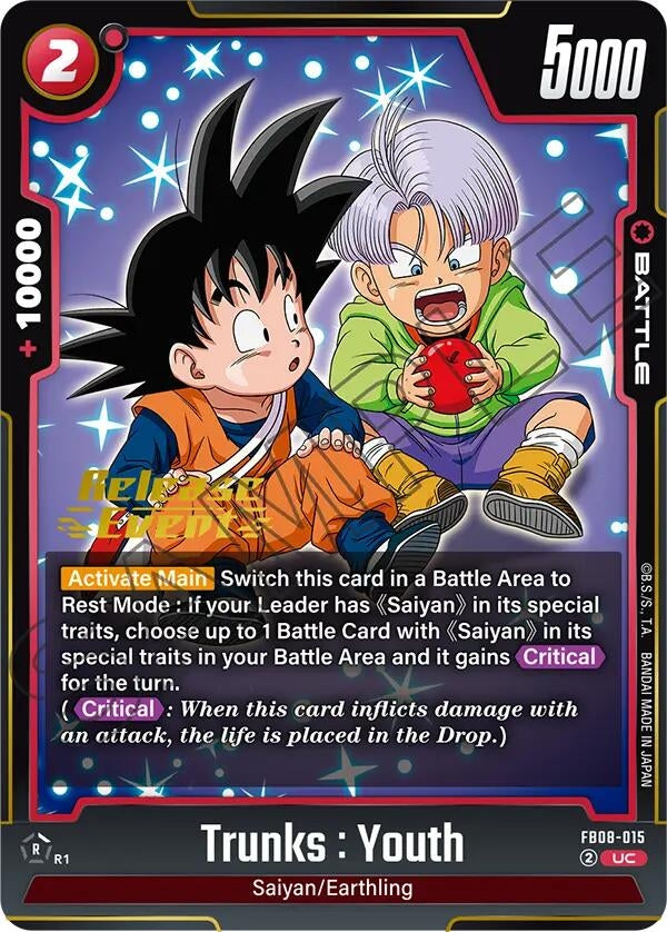 Image for Trunks : Youth - FB08-015 (FB08-015) (FB08_PR) - Dragon Ball Super: Fusion World