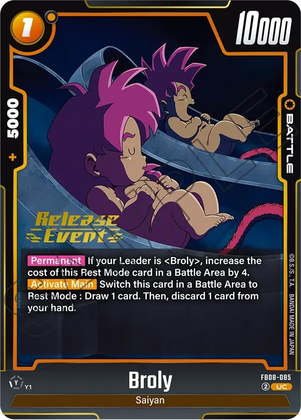 Image for Broly - FB08-085 (FB08-085) (FB08_PR) - Dragon Ball Super: Fusion World