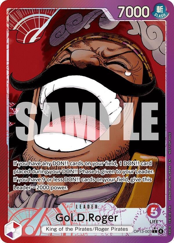 Image for Gol.D.Roger (Jumbo) (OP13-003) (OP-PR) - One Piece Card Game