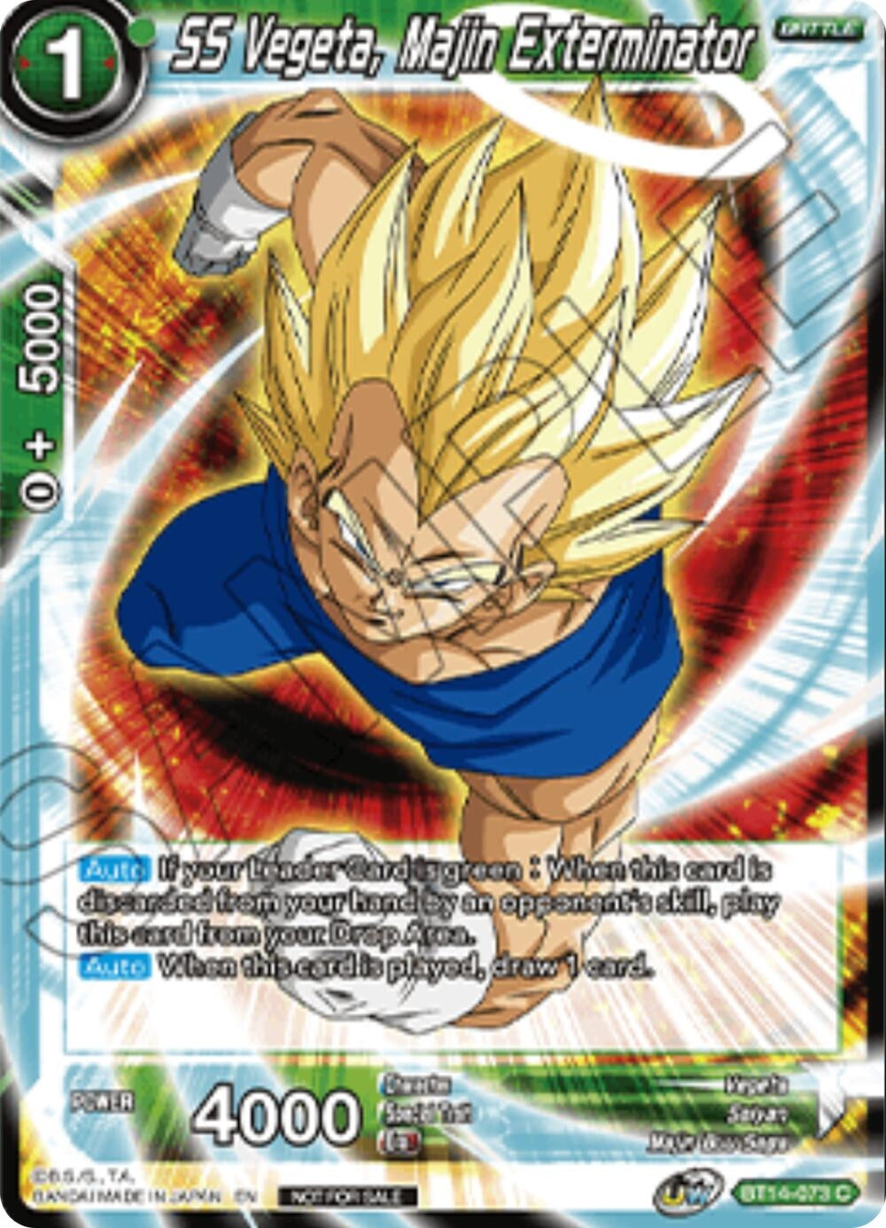 Image for SS Vegeta, Majin Exterminator (Championship 2025 Finals Pack) (BT14-073) (TPR) - Dragon Ball Super: Masters
