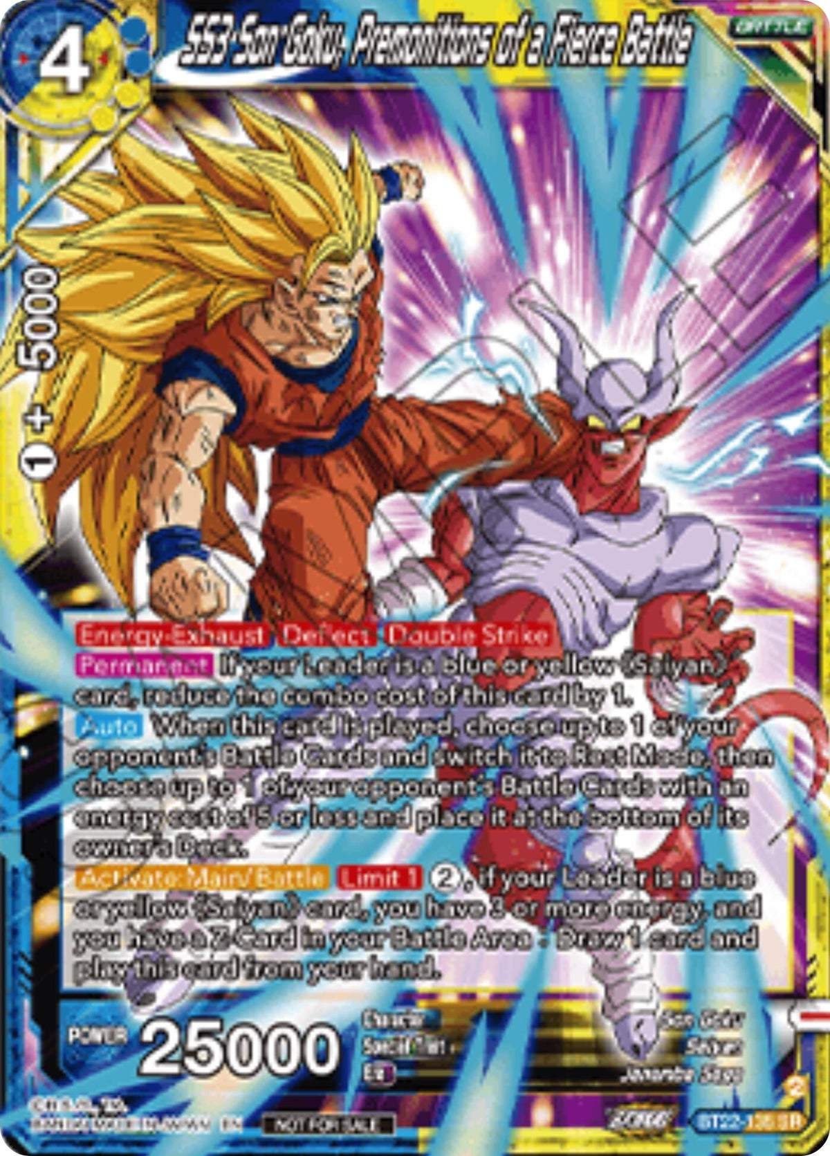 Image for SS3 Son Goku, Premonitions of a Fierce Battle (Championship 2025 Finals Pack) (BT22-135) (TPR) - Dragon Ball Super: Masters