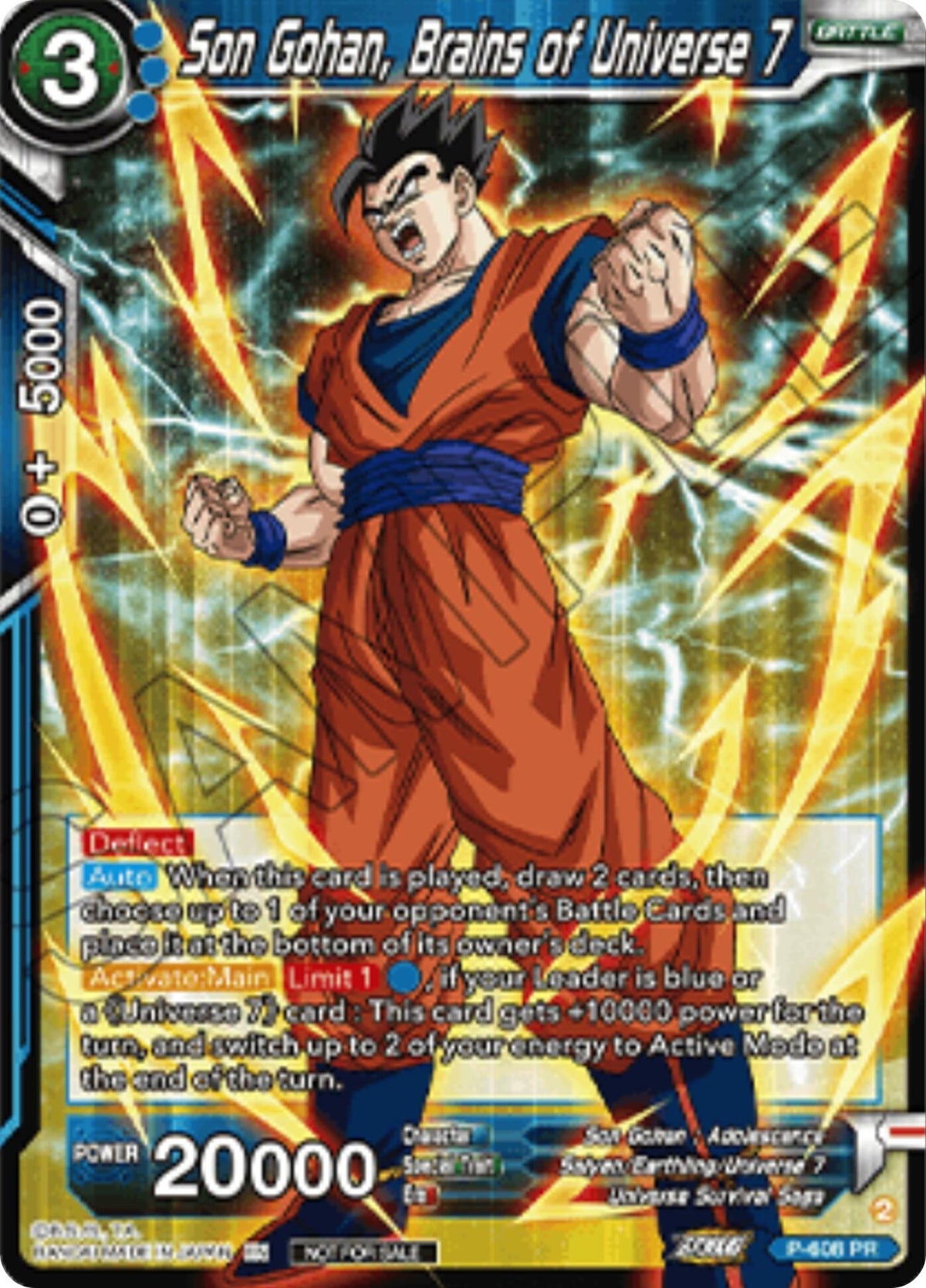 Image for Son Gohan, Brains of Universe 7 (Championship 2025 Finals Pack) (P-608) (TPR) - Dragon Ball Super: Masters