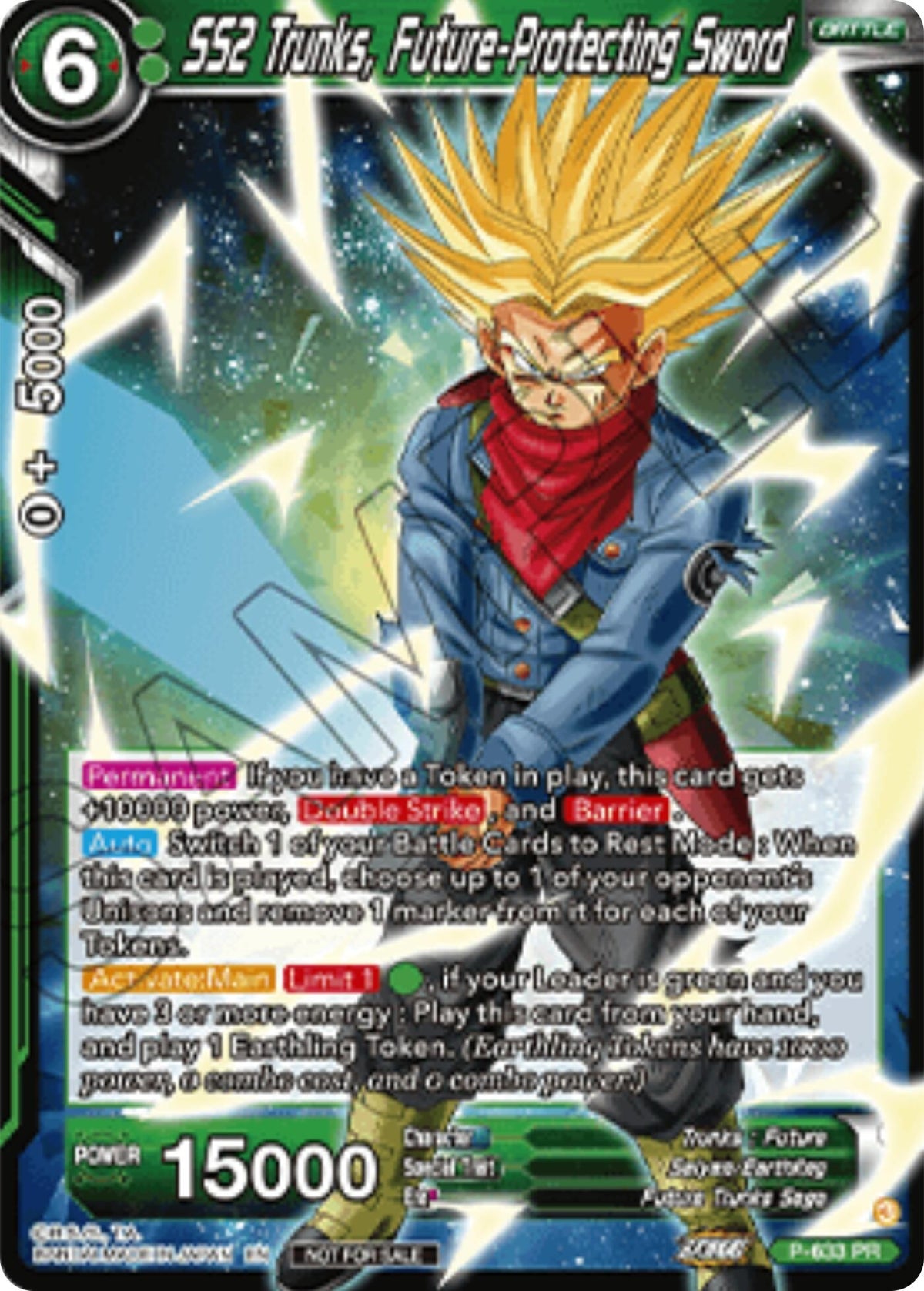 Image for SS2 Trunks, Future-Protecting Sword (Championship 2025 Finals Pack) (P-633) (TPR) - Dragon Ball Super: Masters