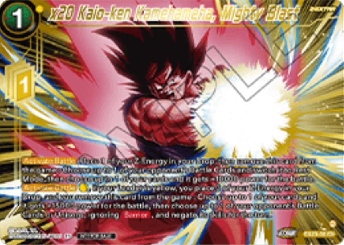 Image for x20 Kaio-ken Kamehameha, Mighty Blast (Championship 2025 Finals Premium Pack) (EX23-30) (TPR) - Dragon Ball Super: Masters