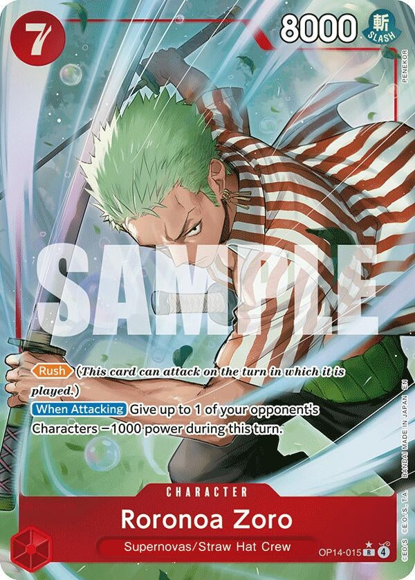 Roronoa Zoro - OP14-015 (Alternate Art) (OP14-015)