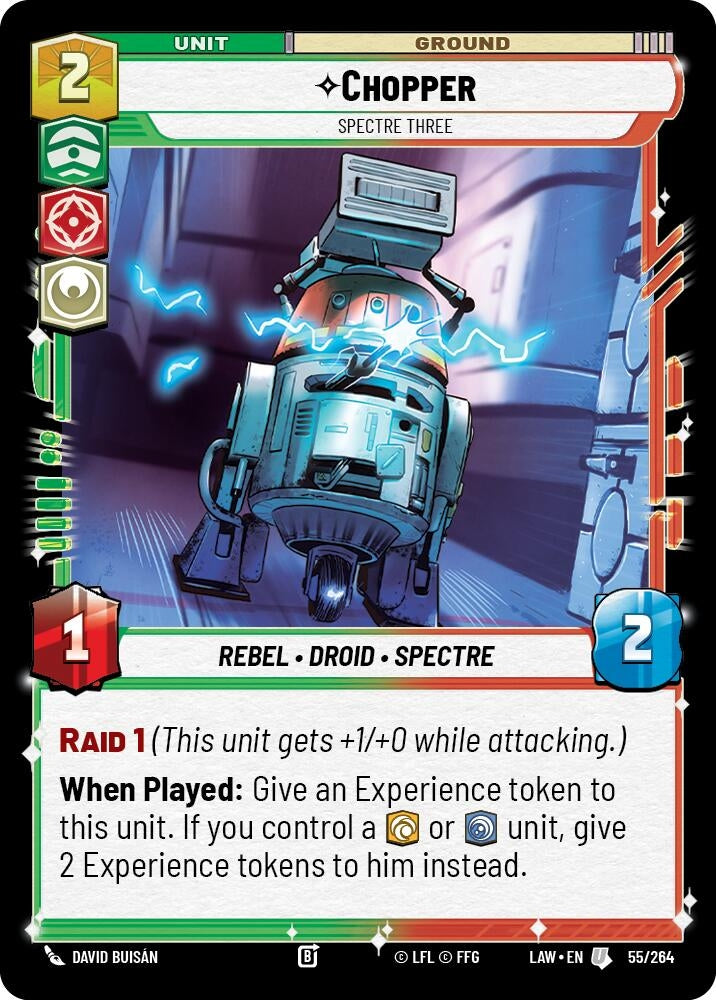 Image for Chopper - Spectre Three (55/264) (LAW) - Star Wars: Unlimited