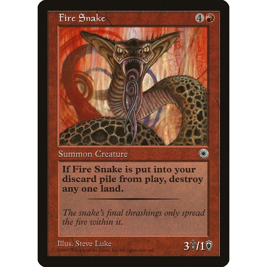 Image for Fire Snake (POR) - Magic: The Gathering