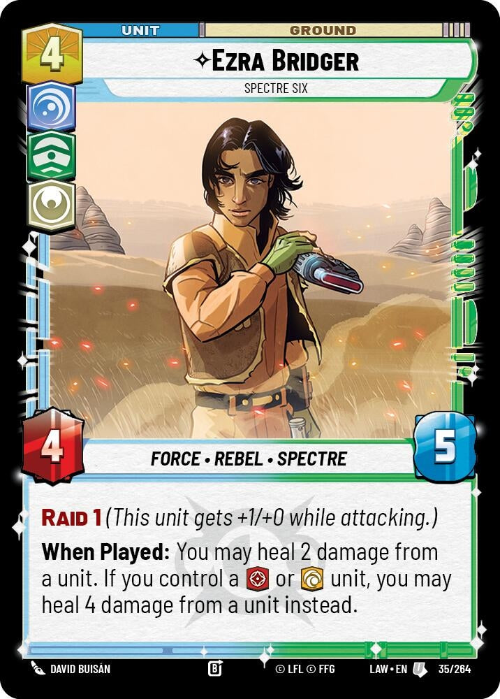 Image for Ezra Bridger - Spectre Six (35/264) (LAW) - Star Wars: Unlimited