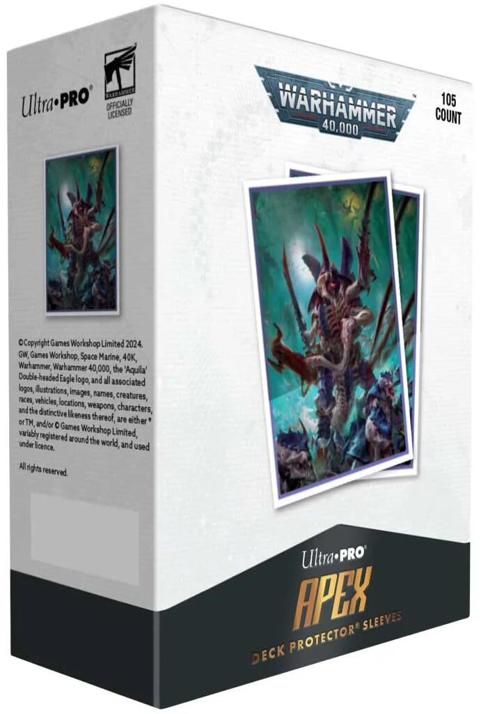 Image for APEX Deck Protector Sleeves - Warhammer 40k: Tyranid (105-pack) - Card Sleeves