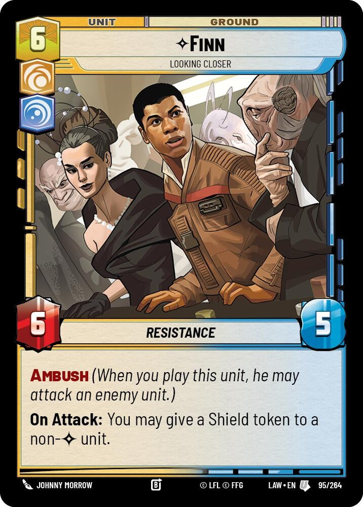 Image for Finn - Looking Closer (95/264) (LAW) - Star Wars: Unlimited