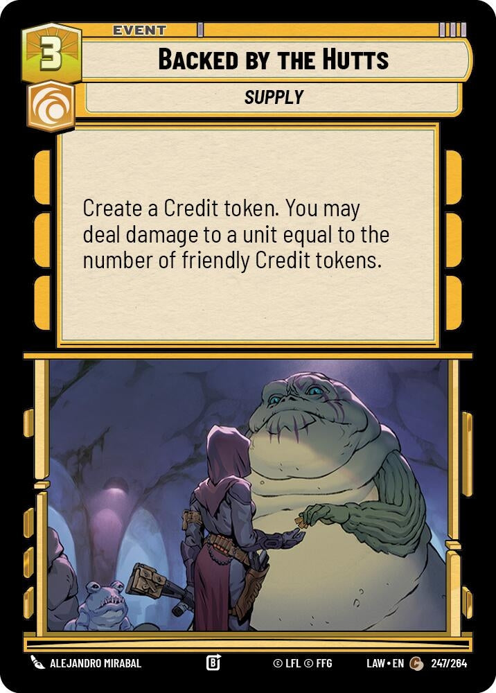 Image for Backed by the Hutts (247/264) (LAW) - Star Wars: Unlimited