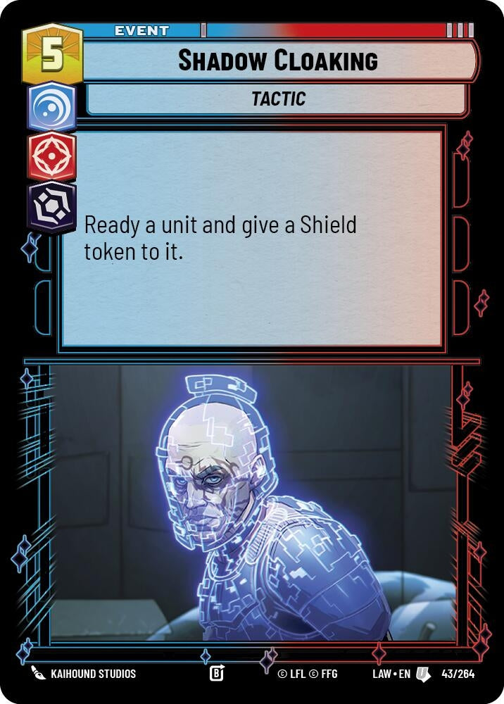 Image for Shadow Cloaking (43/264) (LAW) - Star Wars: Unlimited