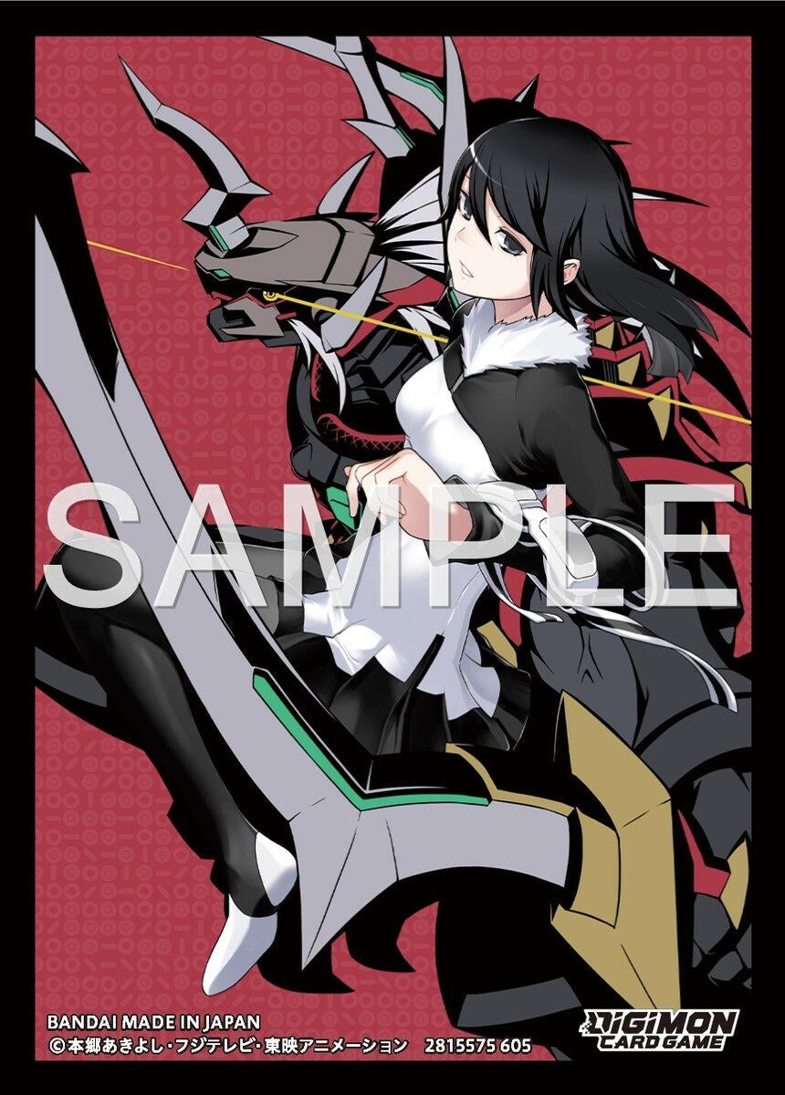 Image for Digimon Card Game Official Sleeves - Digimon Story Cyber Sleuth (Yuuko with Gaioumon, Gaiomon) (60-Pack) - Card Sleeves