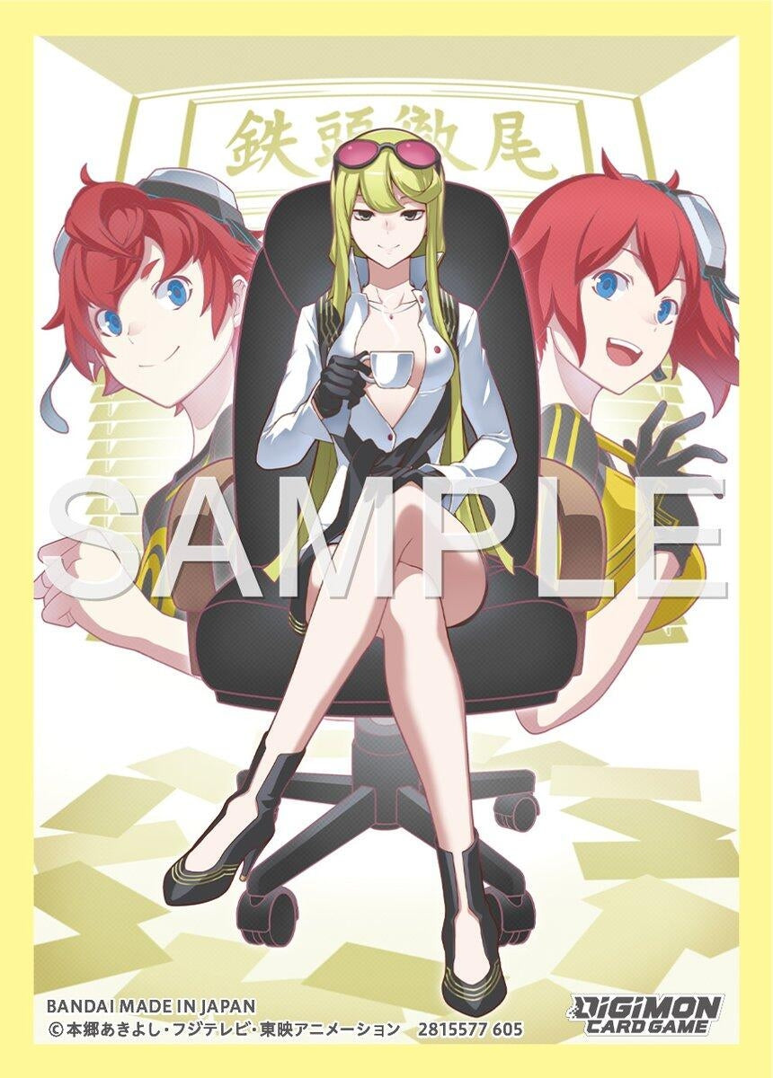 Image for Digimon Card Game Official Sleeves - Digimon Story Cyber Sleuth (Kyoko with Takumi, Ami) (60-Pack) - Card Sleeves
