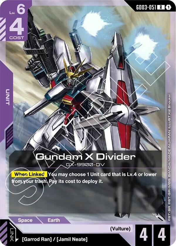 Image for Gundam X Divider (GD03-051) (GD03) - Gundam Card Game