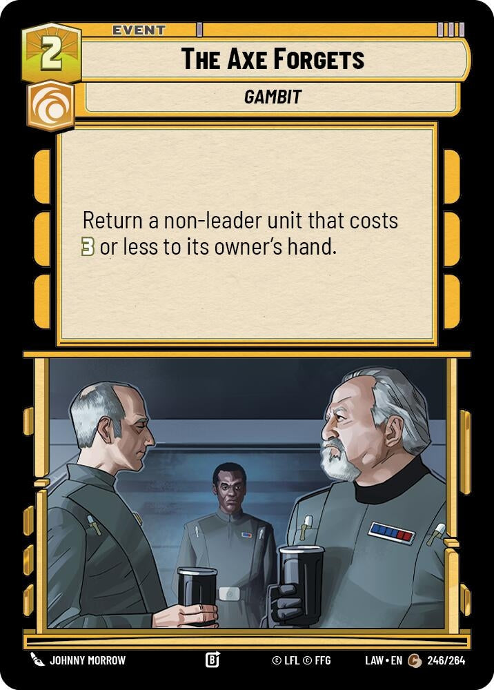 Image for The Axe Forgets (246/264) (LAW) - Star Wars: Unlimited