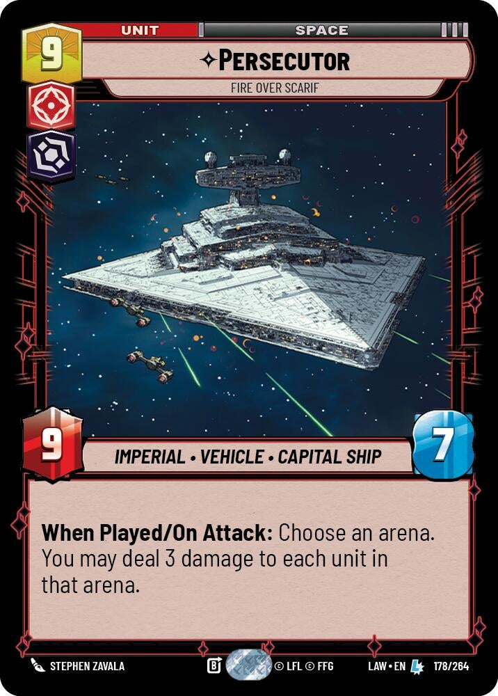 Image for Persecutor - Fire Over Scarif (178/264) (LAW) - Star Wars: Unlimited