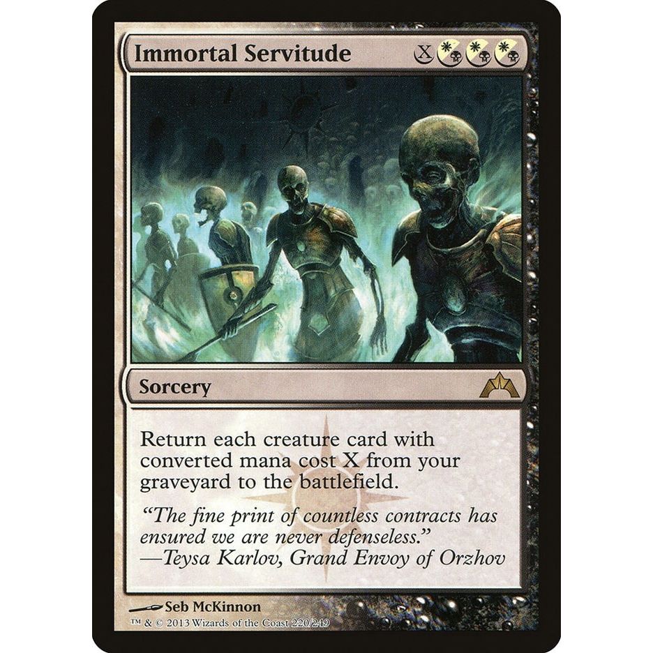 Image for Immortal Servitude (220) (GTC) - Magic: The Gathering