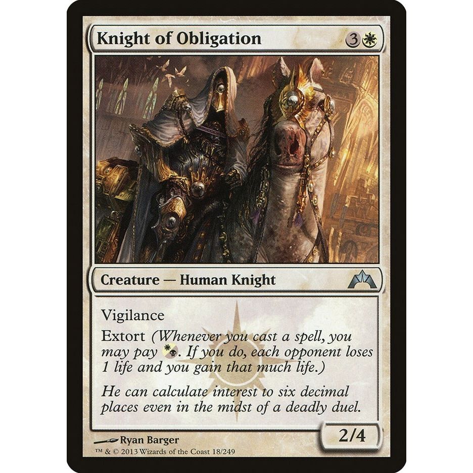 Image for Knight of Obligation (18) (GTC) - Magic: The Gathering