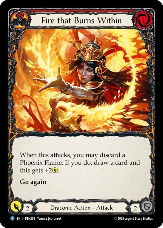 Image for Fire that Burns Within (PEN255) (PEN) - Flesh and Blood TCG