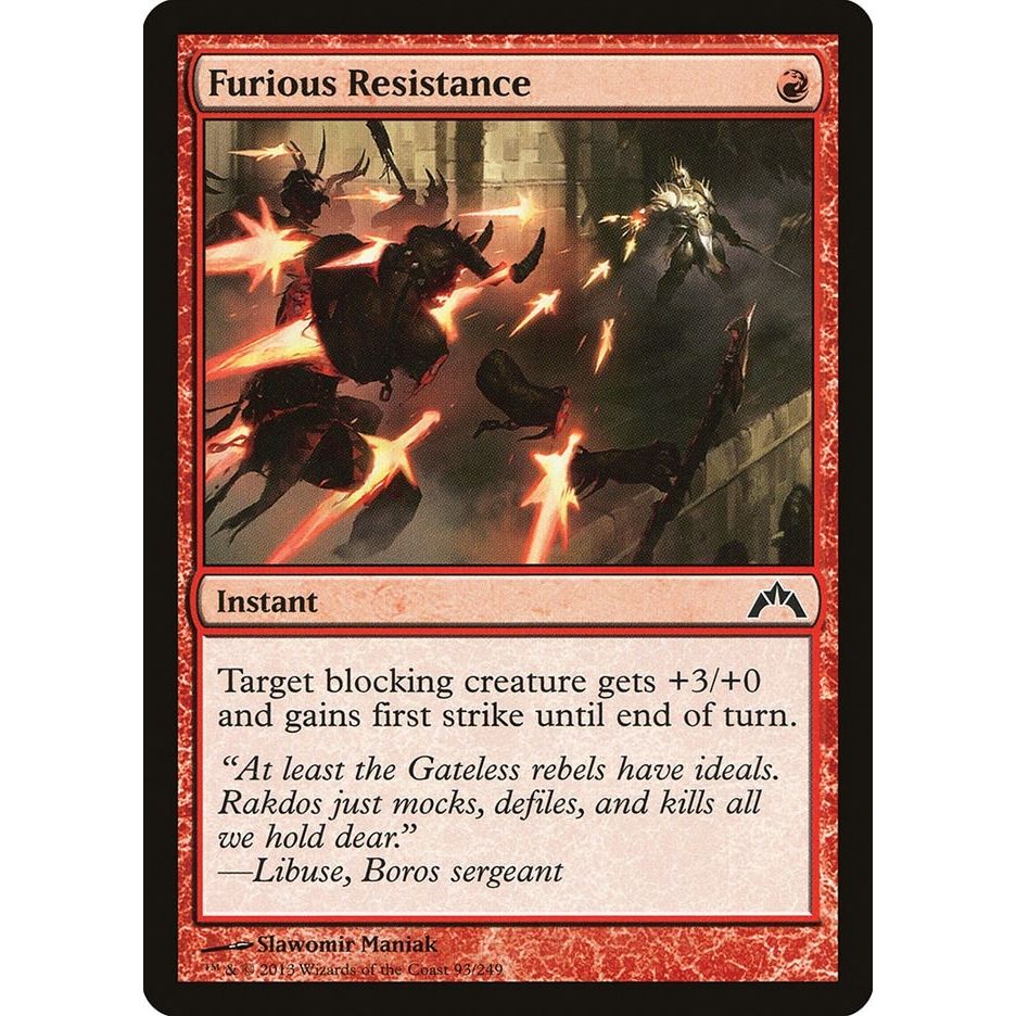 Image for Furious Resistance (93) (GTC) - Magic: The Gathering