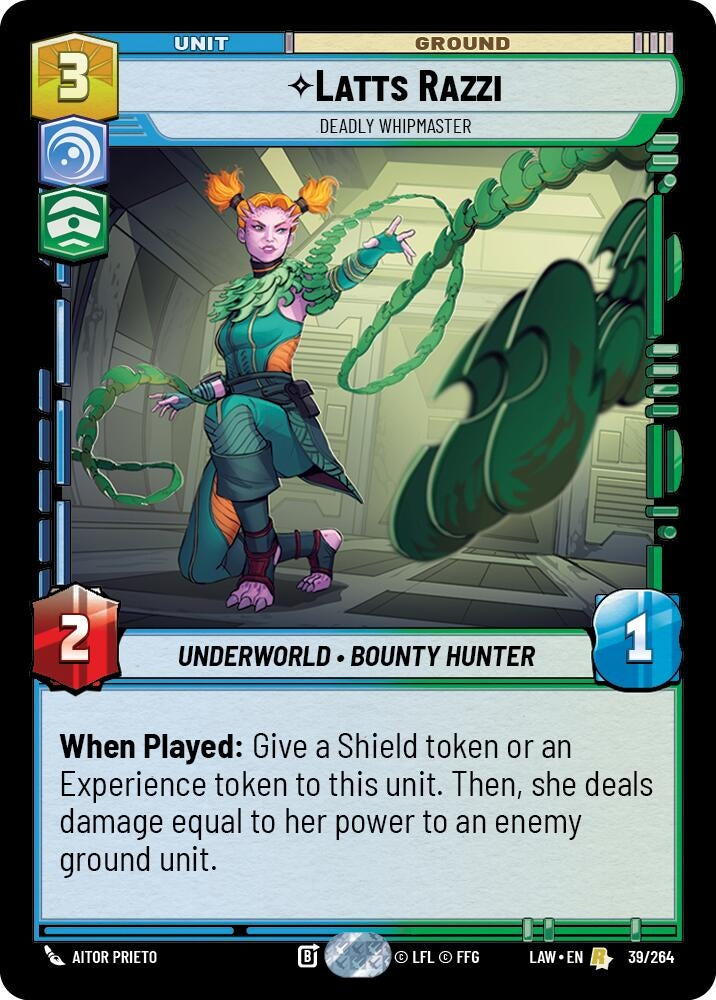 Image for Latts Razzi - Deadly Whipmaster (39/264) (LAW) - Star Wars: Unlimited