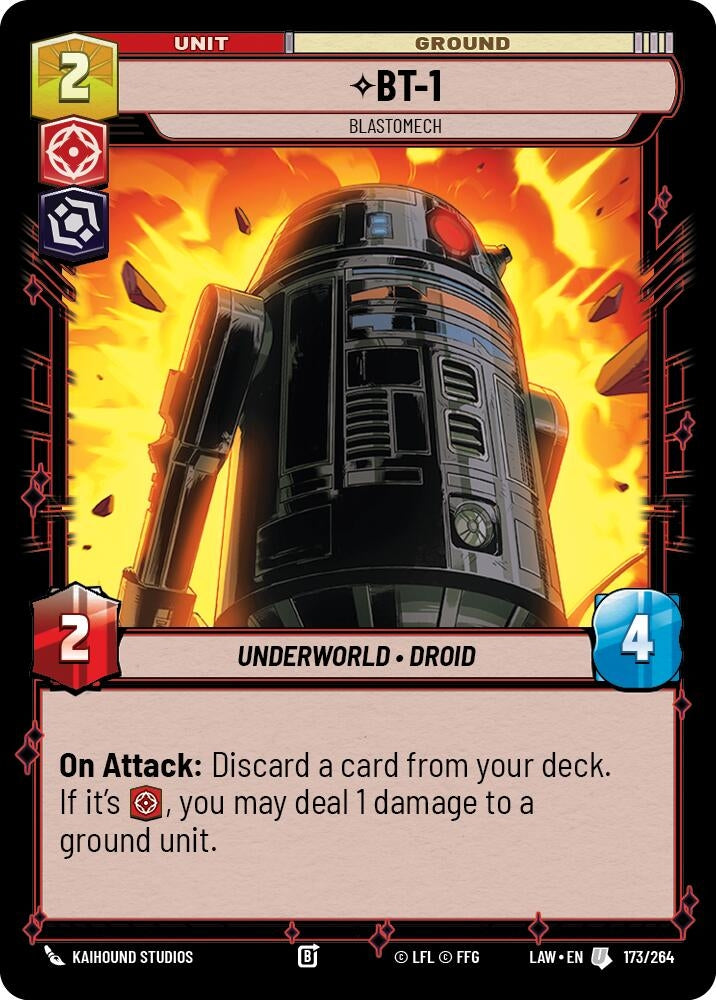 Image for BT-1 - Blastomech (173/264) (LAW) - Star Wars: Unlimited