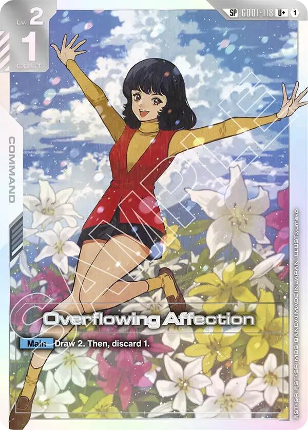Image for Overflowing Affection (SP) (U+) (GD01-118) (GD03) - Gundam Card Game