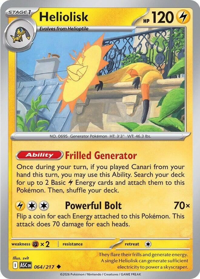 Image for Heliolisk (064/217) (ASC) - Pokemon