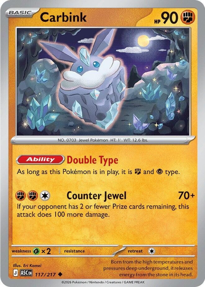 Image for Carbink (117/217) (ASC) - Pokemon