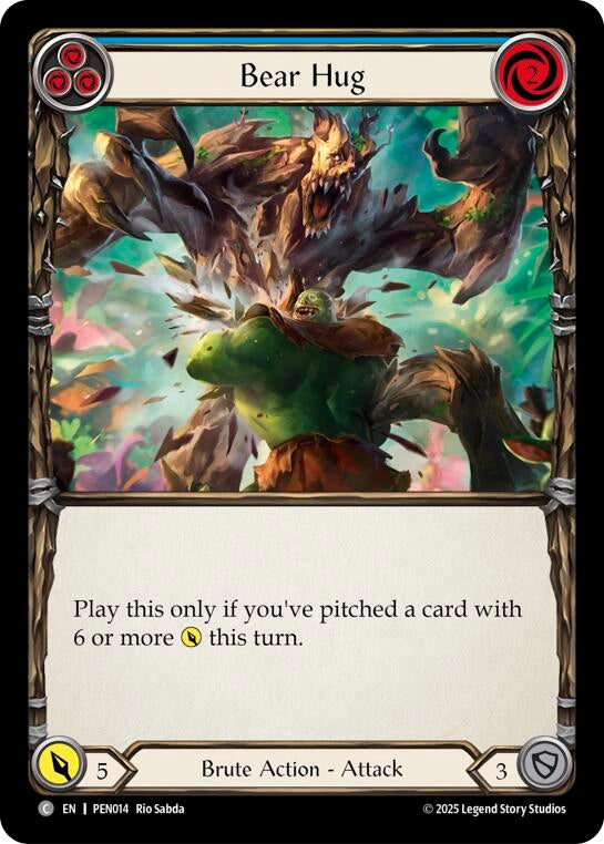 Image for Bear Hug (Blue) (PEN014) (PEN) - Flesh and Blood TCG