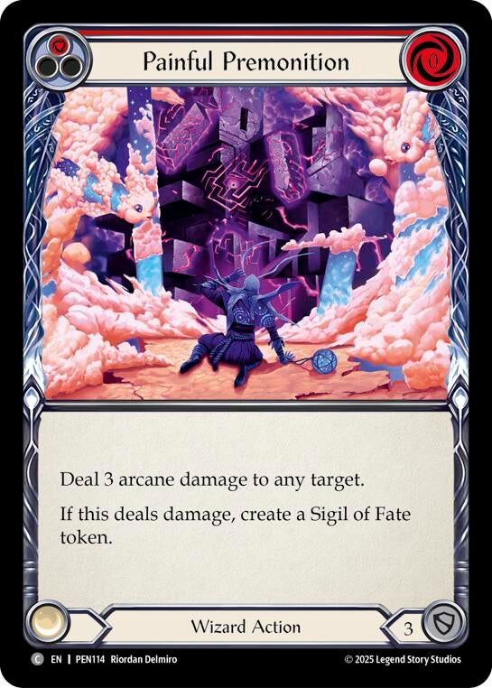 Image for Painful Premonition (Red) (PEN114) (PEN) - Flesh and Blood TCG