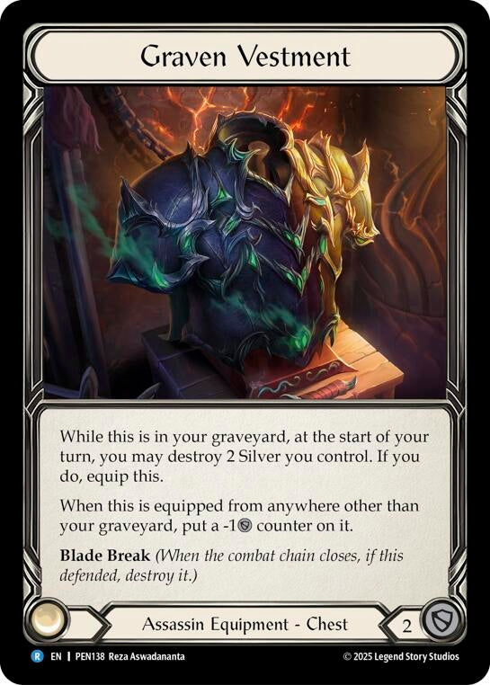 Image for Graven Vestment (PEN138) (PEN) - Flesh and Blood TCG