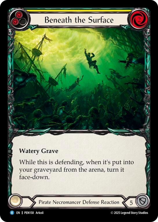 Image for Beneath The Surface (Yellow) (PEN158) (PEN) - Flesh and Blood TCG