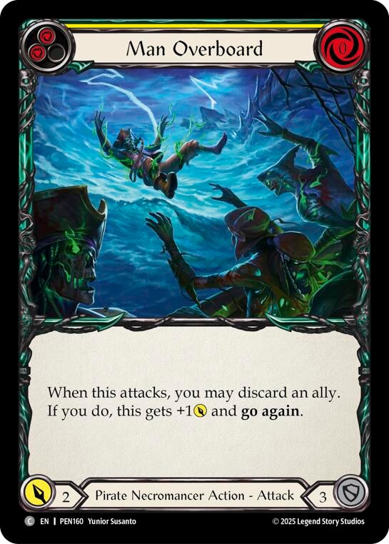 Image for Man Overboard (Yellow) (PEN160) (PEN) - Flesh and Blood TCG