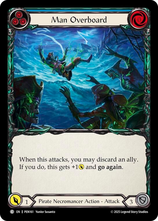 Image for Man Overboard (Blue) (PEN161) (PEN) - Flesh and Blood TCG
