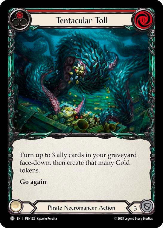 Image for Tentacular Toll (Red) (PEN162) (PEN) - Flesh and Blood TCG