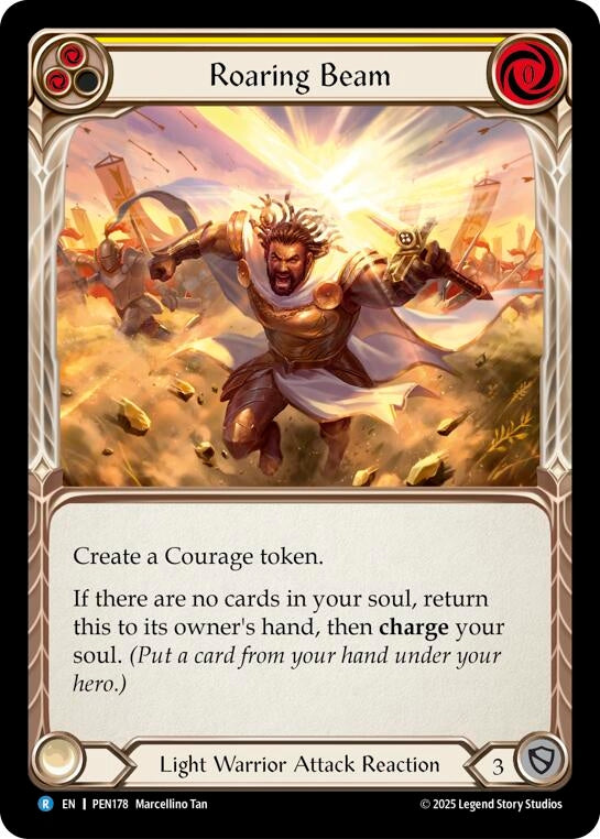 Image for Roaring Beam (Yellow) (PEN178) (PEN) - Flesh and Blood TCG