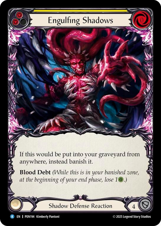 Image for Engulfing Shadows (Yellow) (PEN194) (PEN) - Flesh and Blood TCG