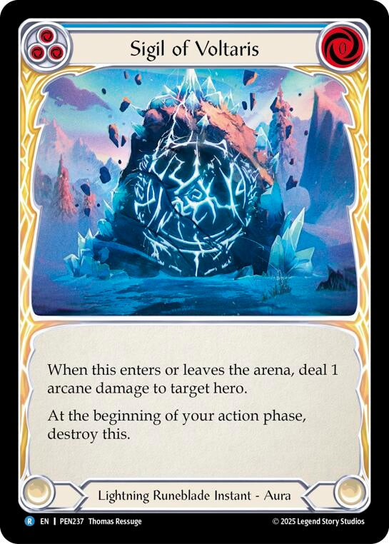 Image for Sigil Of Voltaris (Blue) (PEN237) (PEN) - Flesh and Blood TCG